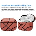 thumbnail image 4 of Tekcoo Airpods Pro Skin, Airpods Pro Protective Cover, Airpods Pro Accessories Sport Pattern Airpod Pro Cover Leather Case for Apple Charging Case for AirPods Pro, Basketball, 4 of 7