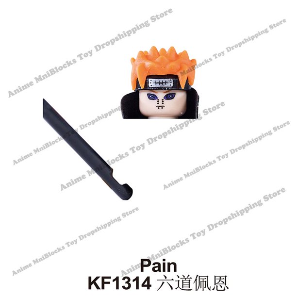 Bloques de construcción de Naruto Sasuke Kakashi Akatsuki para niños, Mini figuras de acción de dibujos animados de Anime, juguetes de montaje de cabezas, regalos de cumpleaños qym unisex
