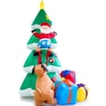 thumbnail image 4 of PayUSD 7FT Christmas Inflatables Decoration Outdoor LED Lights Santa Claus Being Chased Up the Tree Blow Up Xmas Decor Lawn Yard Patio Garden Christmas Decor Indoor Festive Holiday Spirit, 4 of 12