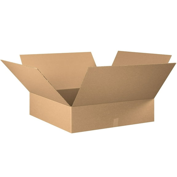 Partners Brand Flat Corrugated Boxes 28" x 28" x 8" Kraft 10/Bundle (28288)