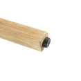 thumbnail image 4 of GDF Studio 25.75" Bari Indoor Wood Bar Stools with Rattan Backrest, Natural Finish, Set of 2, 4 of 7