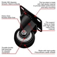thumbnail image 3 of Caster Wheels Online Best Service Swivel, goma de 1.5 pulgadas, paquete de 24 unidades, 3 of 8