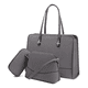 thumbnail image 1 of Set De Bolsa Para Dama Malubero Malu1285 3 piezas Gris, 1 of 4
