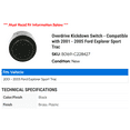 thumbnail image 2 of Overdrive Kickdown Switch - Compatible with 2001 - 2005 Ford Explorer Sport Trac 2002 2003 2004, 2 of 2
