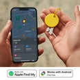 thumbnail image 6 of Chipolo POP Tracking Tag - Colorful, Compatible, Loud Bluetooth Tracker with Call Your Phone & Out of Range Alerts, Works with Apple Find My or Find Hub on Android - 4 Pack (Red/Blue/Yellow/Green), 6 of 12