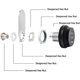 thumbnail image 3 of Cerradura de combinación de 3 dígitos, cerradura de código mecánico de aleación de Zinc negra, cerradura de número de seguridad para buzón Armo, 3 of 5