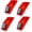 Red, variant on ABPETE Solar Strobe Warning Light LED Warning Lamp 4-Pack Super Bright IP54 Waterproof Light Control Flashing Beacon Barricade Construction Safety Road Signs Flash Traffic Lights (Yellow)