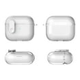 thumbnail image 5 of ELEHOLD For Airpods 4th Gen Case Full Body Protection Shockproof Rugged Cover with Keychain + Secure Lock, Support Wireless Charging, Transparent Pink, 5 of 9