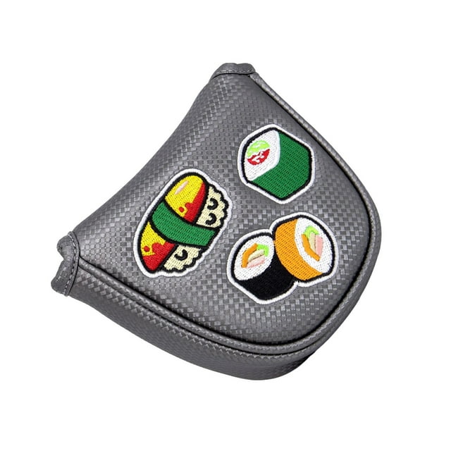 ZheElen Golf Maillet Putter Tête Couvre-Chef de Club de Golf Carré pour les Femmes Hommes Gris Putter Couverture 1Set