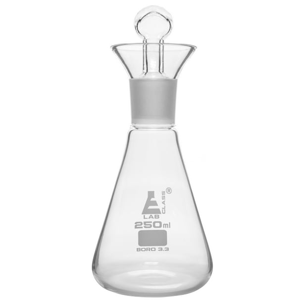 Iodine Flask, 250ml With Interchangeable Stopper, Socket Size 29/32