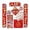 A, variant on TIELUTT 2026 Horse Year Festival Door Year Character Fu Window Clings Chinese Couplets Cartoon Horse Bedroom Decals Wall 3d Stickers Star Decals for Walls and Decorations for Bathroom in the Dark Wal