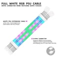 thumbnail image 3 of ARGB PSU Cables 2x8Pin PCIE ARGB PSU Cables Soft Silicone Bendable for Gaming PC Build, 3 of 5