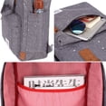 thumbnail image 4 of KAUKKO Stylish Oxford Fabric Backpack Travel Rucksack lightweight Hiking Bag Satchel, 4 of 5
