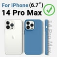 thumbnail image 6 of Compatible with iPhone 14 Pro Max Case, [Upgraded Liquid Silicone] [Soft Anti-Scratch Microfiber Lining] Shockproof Full Body Protective Phone Case for iPhone 14 Pro Max,6.7 inch - Azure Blue, 6 of 14
