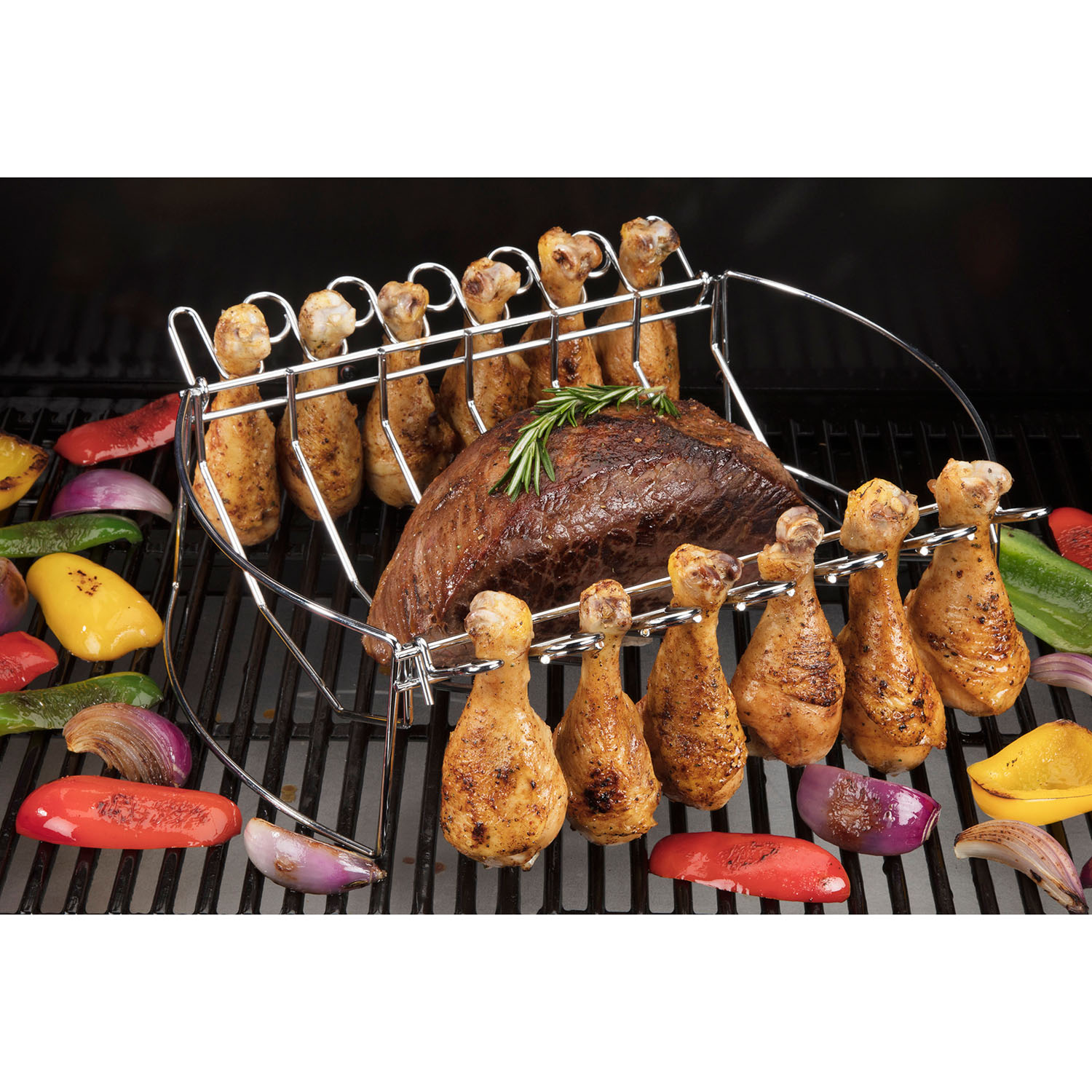 Cuisinart 4-in-1 BBQ Basket with Chicken Wing Rack - image 4 of 8
