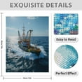 thumbnail image 3 of Diamond Art Kit for Adults, Fishing Vessel Ocean Waves Diamond Painting for Adults Beginners, 5D DIY Diamond Art Painting Kits, Colorful Diamond Painting Craft for Home Decor 12x16, 3 of 7
