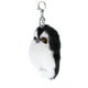 thumbnail image 2 of EeaseMX Precioso llavero de peluche con forma de búho, de peluche, para niñas y mujeres (negro), 2 of 7