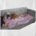thumbnail image 5 of Christmas Soft Flannel Fleece Blanket, Gingerbread Cookies Hot Chocolate with Pink Marshmallows and Candy Cane, Cozy Plush for Indoor and Outdoor Use, 50" x 60", Baby Pink Multicolor, by Ambesonne, 5 of 5