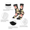 thumbnail image 3 of Fuzoiu Rose Flowers Print Kids Socks For Boys Girls,Grip Crew Socks with Non Slip,Lightweight Stretch Crew Socks,Toddlers Crew Boot Socks, 3 of 5