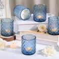 thumbnail image 2 of 8Pcs Large Blue Votive Candle Holders for Wedding, Party, Home Decor, 2 of 6