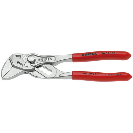 KNIPEX 86 03 150 6" Mini Pliers Wrench, Plastic Grip