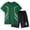 1-Green279, variant on Tiijoy Boys Athletic Outfits Breathable Short Sleeve Tee and Stretch Shorts Set, Sizes 3-14