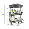 thumbnail image 7 of Junjian Over The Toilet Storage Shelf, 3-Tier Bathroom Storage Organizer Upgrade Punch-Free Toliet Storage Shelf, Home Storage Rack with Hooks Shelf, 7 of 7