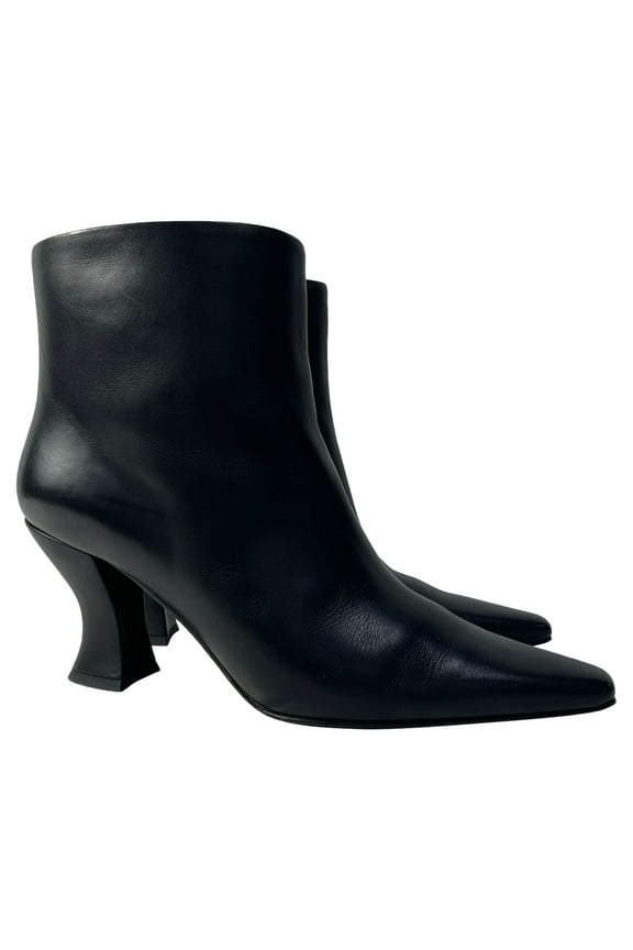Pre-Owned Bottega Veneta Cloud Ankle Boots in Black Calfskin Leather
