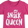 thumbnail image 3 of Instant Message - Snack Queen - Toddler & Youth Girls Short Sleeve Graphic T-Shirt, 3 of 6