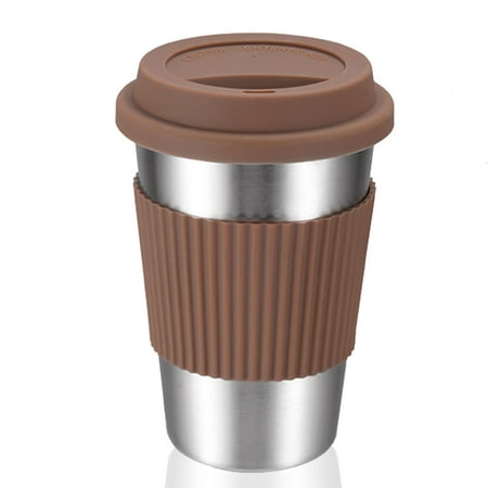 

300ml Stainless Steel Vacuum Insulated Tumbler Cup with Lid Coffee Mug Insulated Travel Mug for Coffee Keep Drinks Steaming Hot or Ice Cold