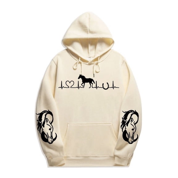 Sweatshirt for Women Perfect For Daily Wear or Loungewear! The Best Choice for Valentine's DayL Beige Valentine's Day Sweatshirt