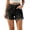 02-Black, variant on Jean Shorts Womens Mid Rise Stretchy Cut Off Frayed Denim Shorts Ripped Summer Casual Beach Vacation Clothes Dark Blue XXL