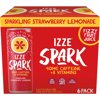 IZZE Spark Strawberry Lemonade with Caffeine 6-pack, 8.4 fl oz cans