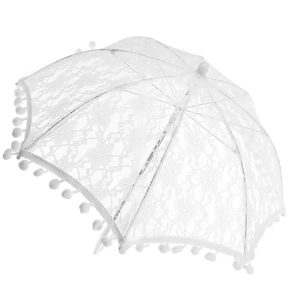 Raindrops Bridal Guests Parasol Lace Umbrella Bridegroom Bridesmaid 47X47X45CM
