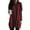 #2Deep Red, variant on Summer Womens Tunic Tops for Leggings with Pockets Short Sleeve Casual Long T Shrits Brown 2XL