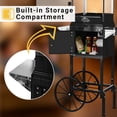 thumbnail image 3 of 10 OZ Popcorn Machine, ENYOPRO Popcorn Maker with Cart, 40-Cup Capacity, Removable Stainless Steel Kettle, Perfect for Home Theater, Party, Wedding & Birthday,Black, 3 of 15
