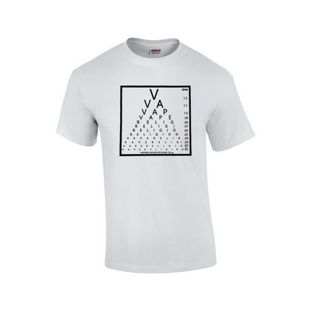 Vape Religion Clothing Eye Chart T-Shirt