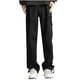 thumbnail image 1 of Pantalones de trabajo de longitud completa para hombre, de color liso, con bolsillos, de pierna recta, 1 of 7