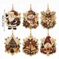 thumbnail image 3 of Kiplyki 6Pcs DIY Pearl Art Christmas Ornament Kit Hanging Diamond Art Christmas Ornament Set Includes Pearls Colorful Beads Art Craft Shimmering Holiday Gift for Tree Window Wall Fireplace Decor, 3 of 6