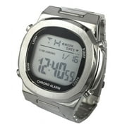 George Mens Digital Silver Plated Wristwatch
