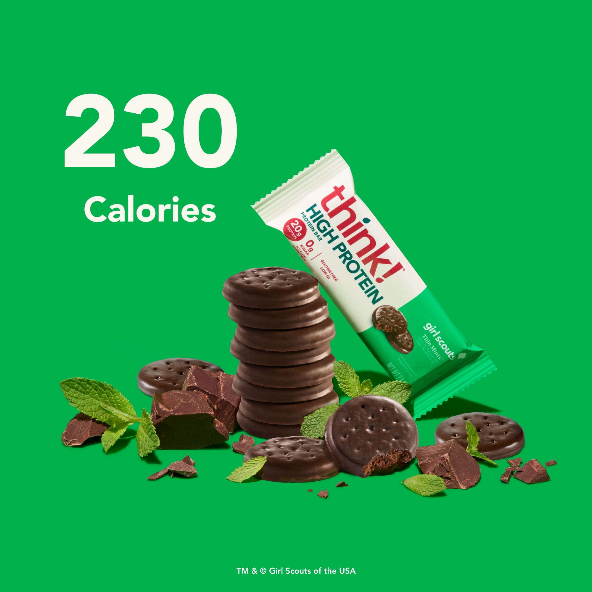 (3 pack) Think! High Protein Bars, Chocolate Mint, 20g, 5Ct
