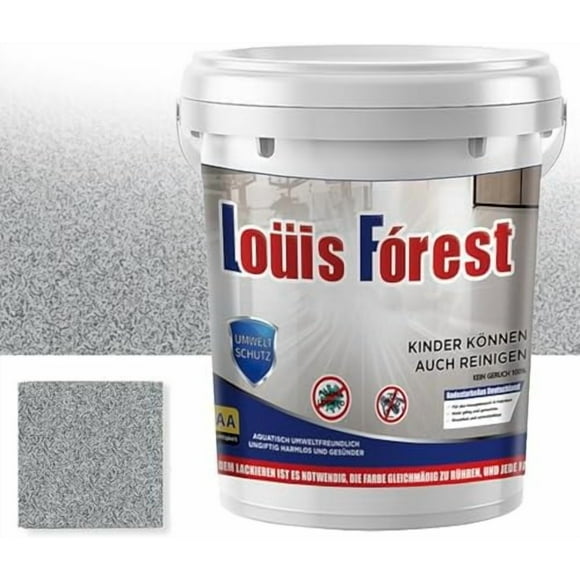 Louis Forest Epoxy Floor Paint, Epoxy Colored Sand Floor Paint, High Gloss Marble Effect Coating, Epoxys Floors Paints for Concrete, Waterproof, Non-Slip, Both Indoor and Outdoor