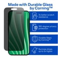 thumbnail image 4 of onn Privacy Glass Screen Protector for IPhone® 17, Made with Durable Glass by Corning™ for Ultimate Protection, with Easy Application Tray, 4 of 8