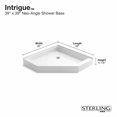 thumbnail image 2 of Sterling Intrigue 39" x 39" Vikrell Neo-Angle Corner Shower Base, Available in Various Colors, 2 of 3