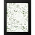 thumbnail image 2 of Straatsma, Leah 15x18 Black Modern Framed Museum Art Print Titled - Green Watercolour Florals, 2 of 5