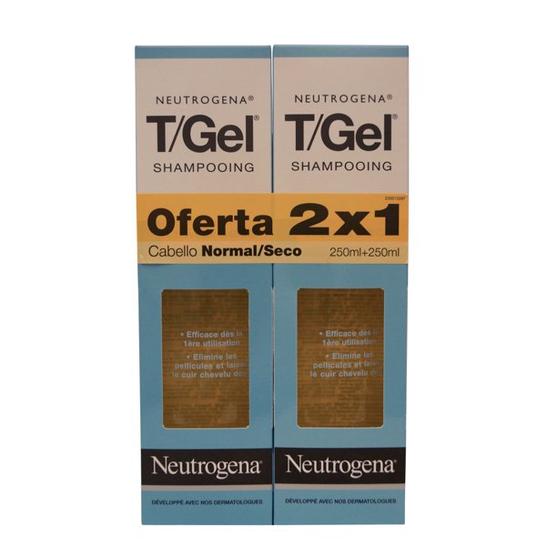 T Gel Shampoo Normal To Dry 250 Ml Twin Pack Walmart Com Walmart Com