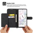 thumbnail image 5 of Jiahe Cover for Google Pixel 7, Wallet Case with Card Holder,Embossde Flower Flip Leather Magnetic Shockproof Card Slots Stand with Shoulder Strap Full Body Cover Case, black, 5 of 8