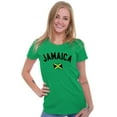 thumbnail image 4 of Jamaica Country Flag Soccer Fan Pride Womens Slim Fit Graphic Tee Brisco Brands S, 4 of 5