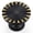 Black and Bronze, variant on Gold Cabinet Knobs Brushed Brass Dresser Knobs Zinc Alloy Dresser Hardware for Closet, Wardrobe and Cupboard Round Vintage Drawer Pulls