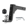 thumbnail image 3 of 5 Hole Adjustable Height Tow Bar Hitch Drop Mount 50MM Ball CAP 4000 KG Trailer RV Camper Caravan Parts Accessories ,Weatherproof Double Locking Hitch Pin, 3 of 6
